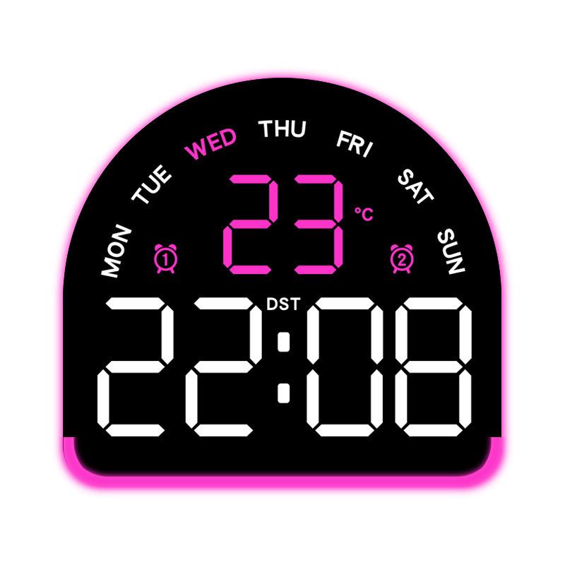 Многофункциональный светодиодный будильник с подсветкой, отображением температуры и несколькими будильниками