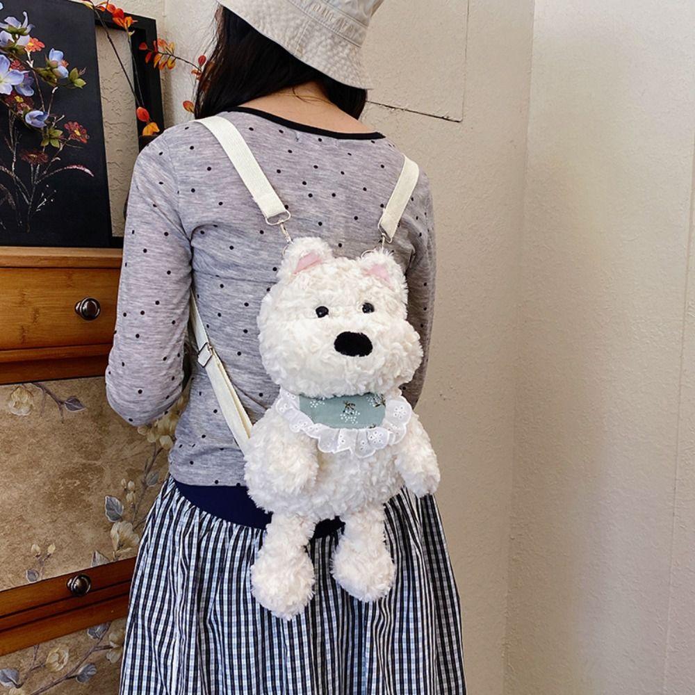 Сумка через плечо Плюшевый рюкзак Вести Собака Мягкий Бегущая Собака Ранец Детские Игровые Принадлежности