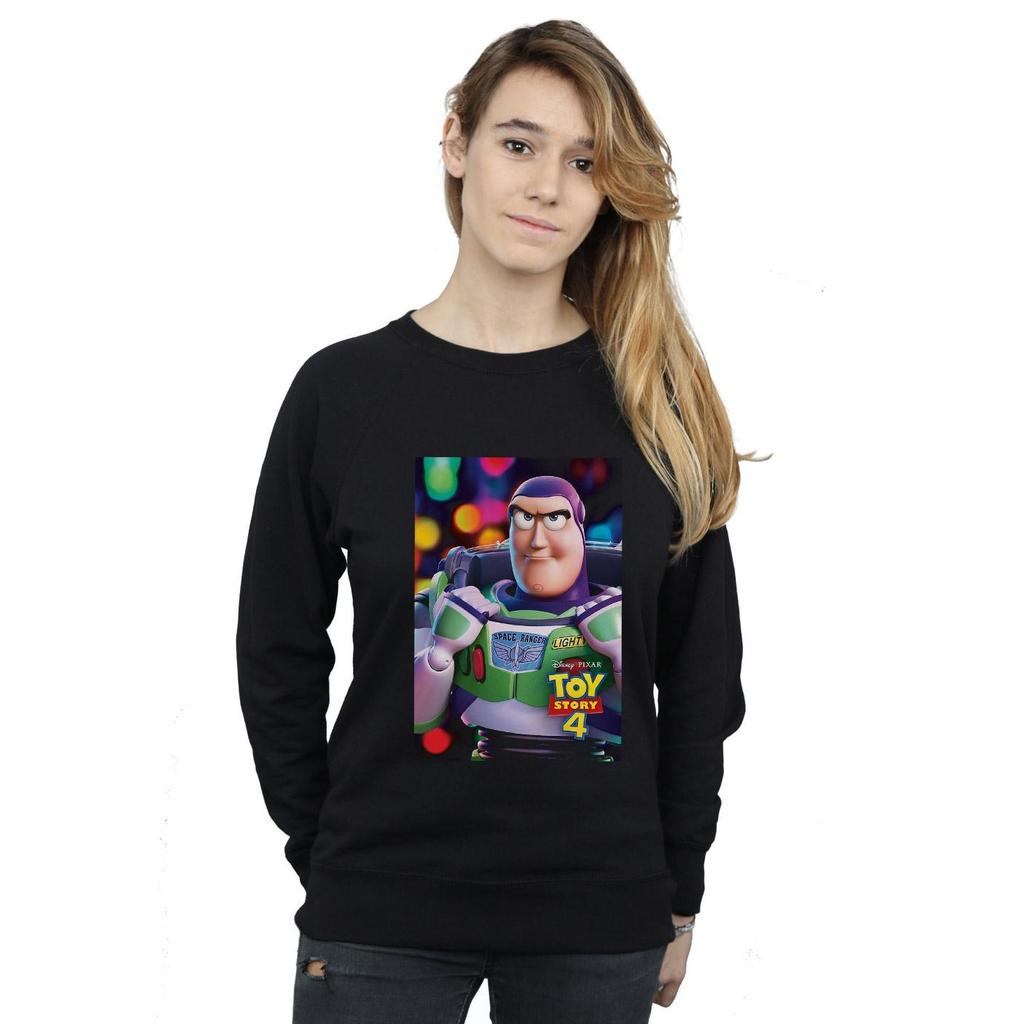 Disney Womens/Ladies Toy Story 4 Buzz Lightyear Poster Sweatshirt