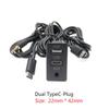 Car Dual Type-C To USB+TYPE-C+RCA Audio Input AUX Port Panel Interface Extension Cable Adapter Panel