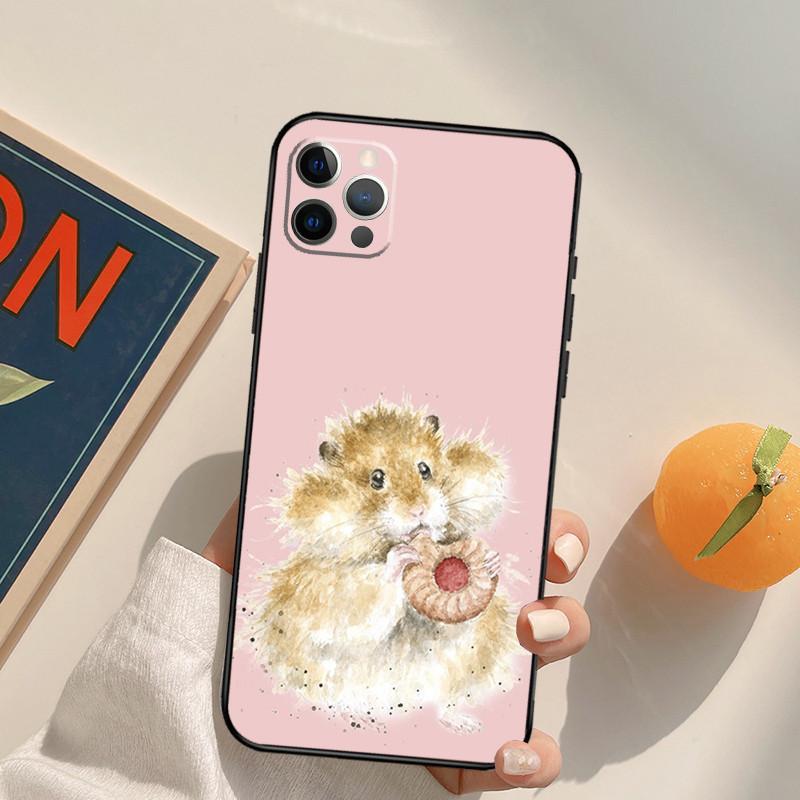 Чехол для мобильного телефона iPhone15 Mini, чехол для мобильного телефона в виде морской свинки, окрашенный в цвет анти-падения для защиты от падения руки