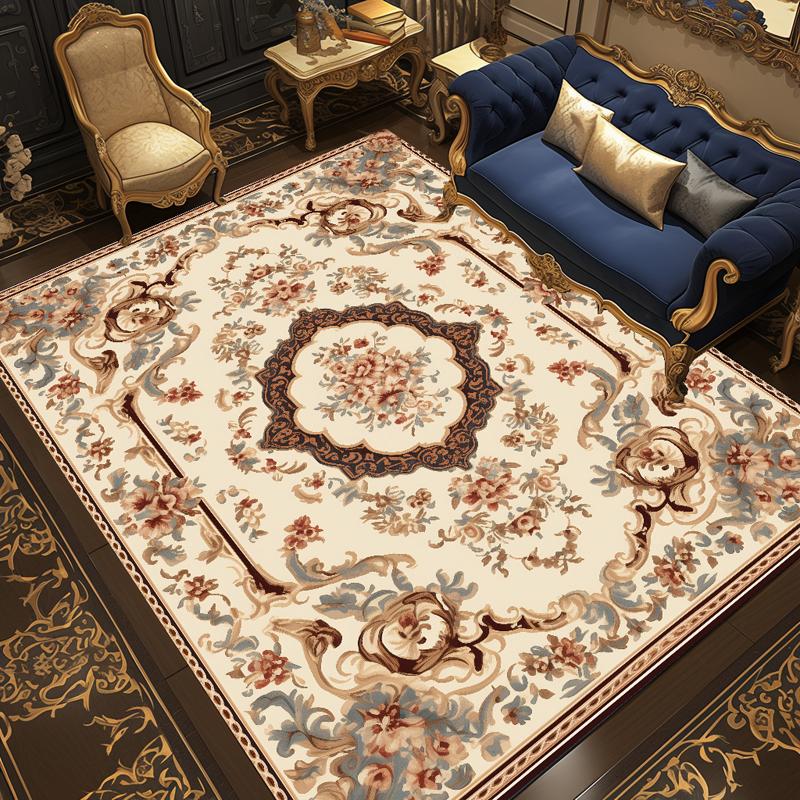 European Style Carpets for Living Room Easy Cleaning Carpets Decoration Home Classical Washable Rug Bedroom Coffee Tables Mat