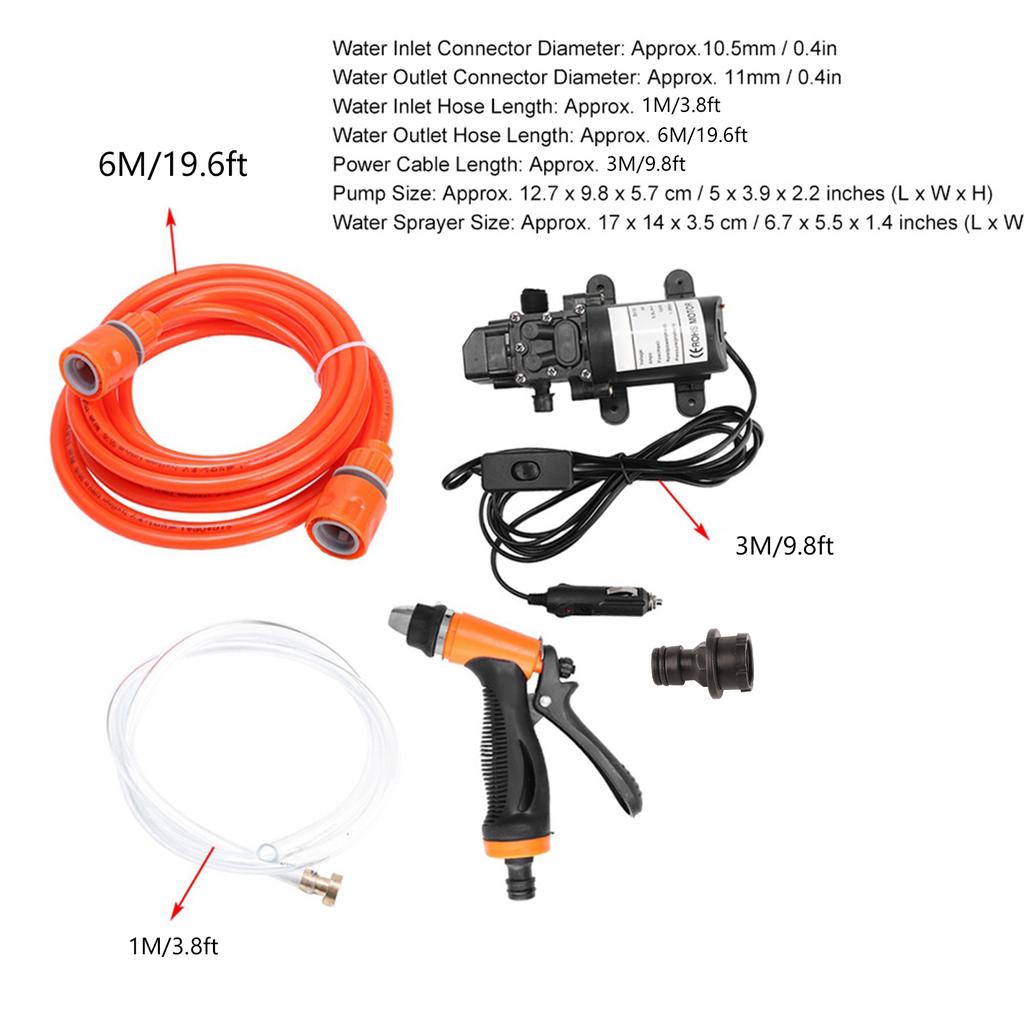 12 В электромобиль, опрыскиватель высокого давления, комплект системы электронасоса, инструмент для мойки автомобиля