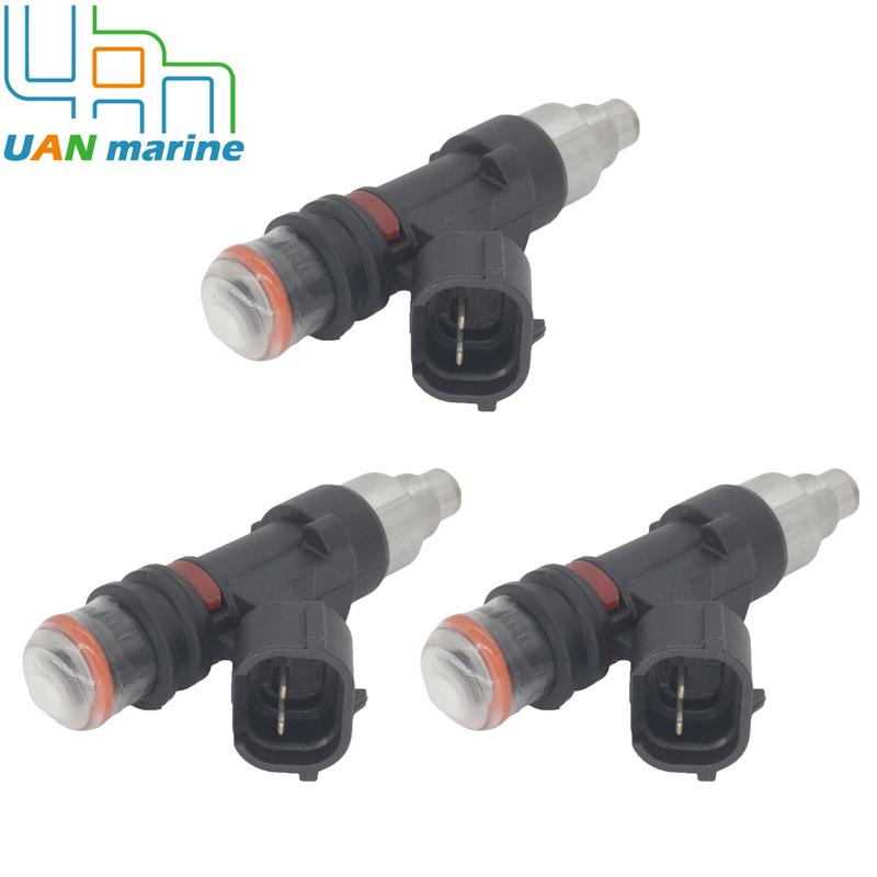 3 Sets 15710-85K00 Fuel Injector Assembly for Suzuki Outboard Engine 4-Stroke DF40A DF50A DF60A 40 50 60 HP 2010-2024 EAT317