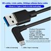 USB3.2 Gen 2 Cable 10Gbps USB A to USB C 3A Fast Charging Elbow 1m 2m 3m for Oculus Quest 1/2 VR Link Type C Cable Camera Line