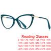 Green Anti Blue Light Reading Glasses Women 2023 Luxury Brand Hyperopia Eyewear Optical Fashion Cat Eye Glasses 0 +2 +6.0 Gafas