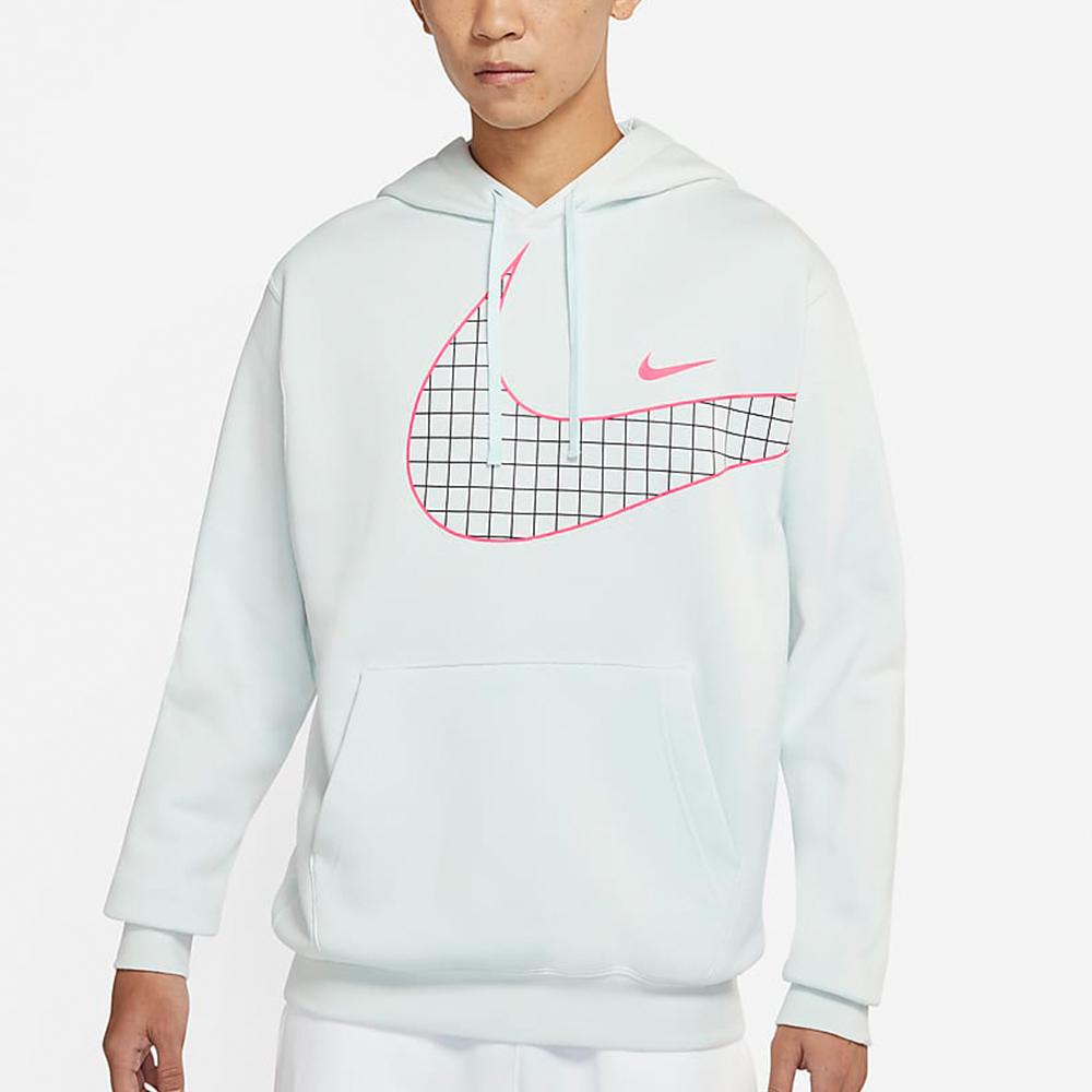 Nike Спортивная трикотажная толстовка с капюшоном и крупным логотипом, мужская толстовка Phantom-Light-Green DO6936-461