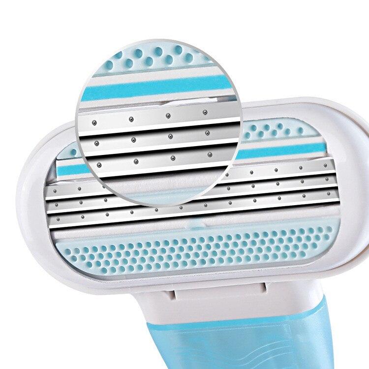 8 шт./лот, безопасные лезвия для бритья, 3-слойные женские бритвенные лезвия для Venuse