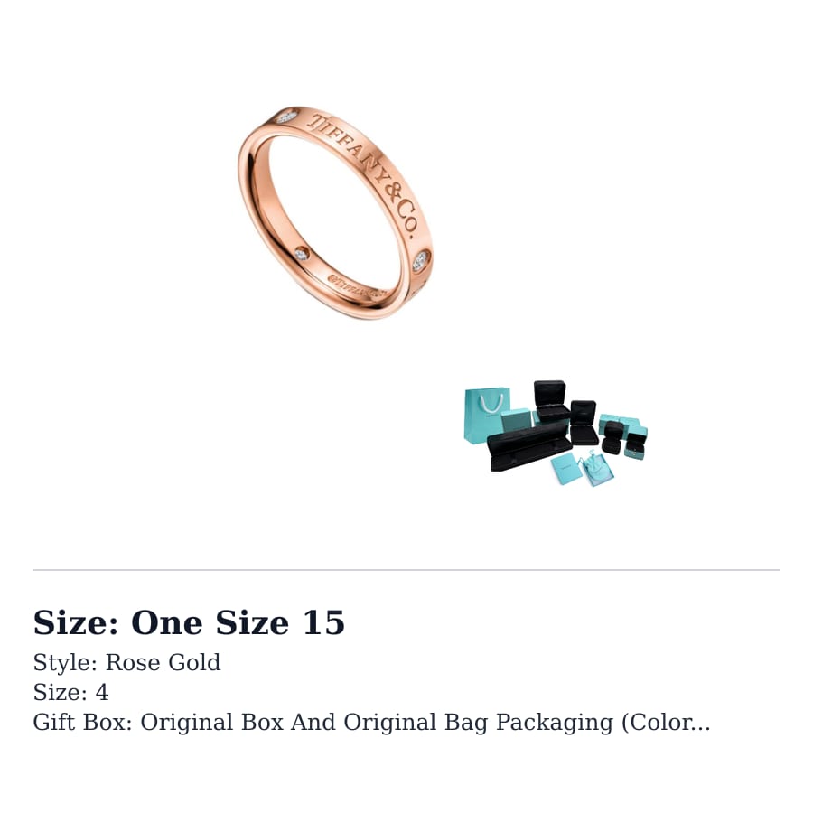 TIFFANY & CO. Return To Tiffany 18K Gold Rings Women's Rose Gold GRP05172