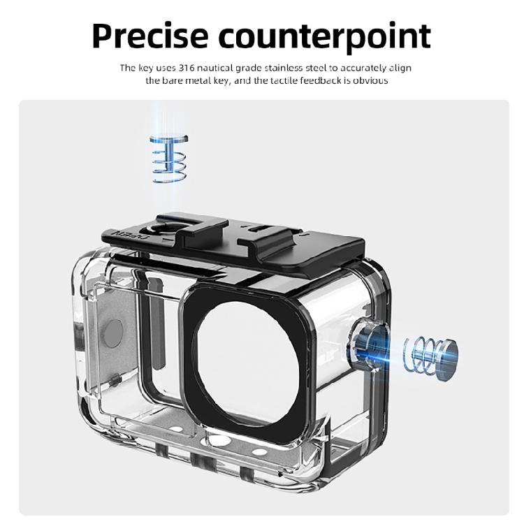 Protective Case Waterproof Housing Horizontal Vertical Mount Case Ensures Safety During Underwater Activity for action5