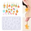 Easy To Use Silicone Mold Customized Leaf Shaped Earrings Molds Convenient Ear Rings Crystal Mould Jewelry Supplies