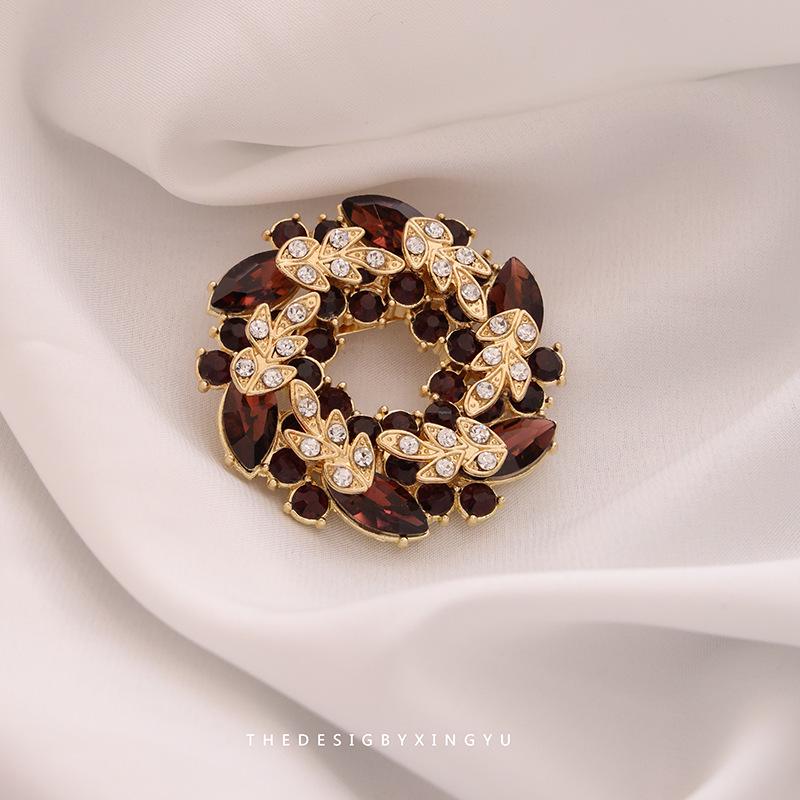 Элегантная брошь в виде золотого жемчужного колоса: Универсальный, Высококлассный Аксессуар для Женщин