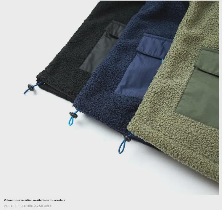 Мужская зимняя куртка-пуловер из флиса Teddy 76J61