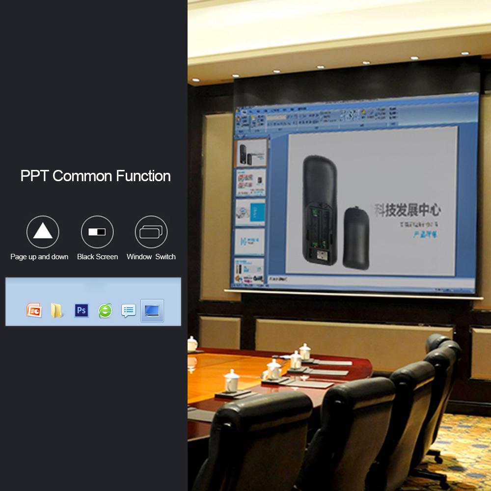 2,4G беспроводной пульт дистанционного управления с воздушной мышью, лазерной указкой, 6 Gxes, гироскопом, презентером для презентации PPT