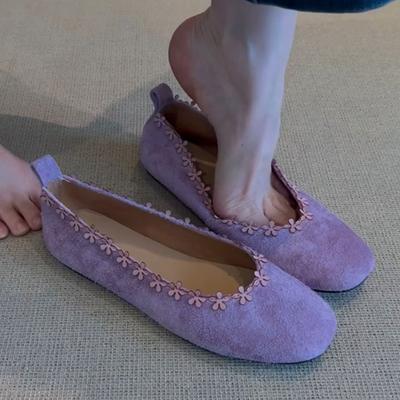 Цветочные балетки Женские лоферы Обувь Летние Уютные Спортивные сандалии Неглубокие Женские 2025 Новые Балетки Повседневное платье Mujer De Sandalias