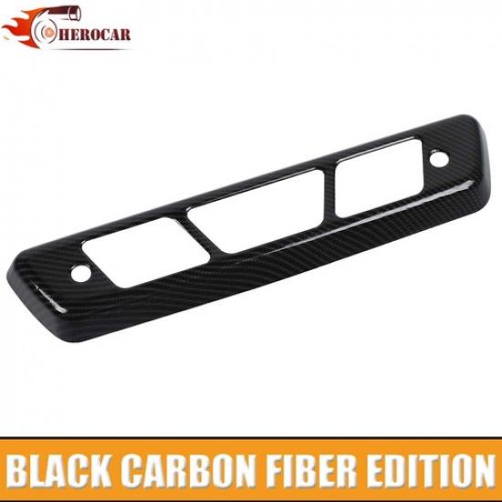 Third 3rd Brake Light Cover Trim Decor Frame For Ford F150 2009-14 Carbon Fiber