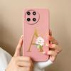 Чехол для телефона OPPO Realme 11 4G Милые Цветочные Буквы Матовый Жидкий Силикон Задняя Крышка Для Realme11 4G Ударопрочный Ультратонкий Корпус