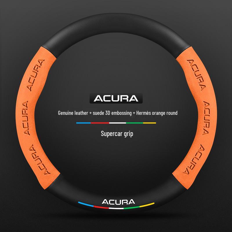 Acura CDX 2016-2021 Ultra-Thin Carbon Fiber Suede Leather Steering Wheel Cover