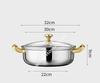 30 см нержавеющая сталь суповая кастрюля Wok антипригарное покрытие Honeycomb с крышкой бытовая кастрюля сковорода индукционная плита газовая плита универсальная