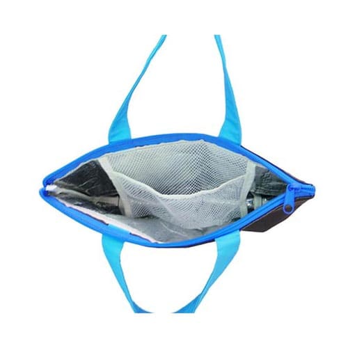 Nakajima Corporation Snoopy Saxe Blue JC Insulated Mini Tote Bag, GY, H20 x W30 x D10cm, 199614-24