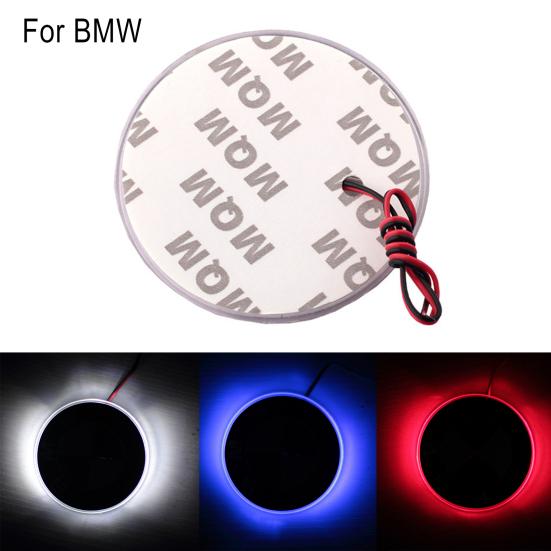 2D автомобильный светодиодный значок с боковым логотипом, задняя наклейка, световая эмблема, задний фонарь, декор для BMW