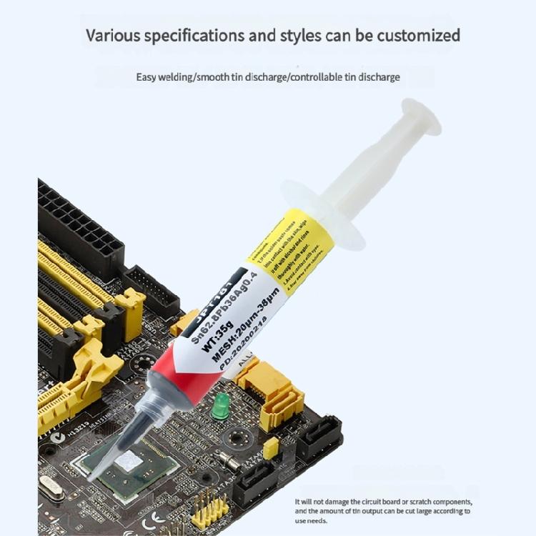 Серебряная паяльная паста для ремонта электрических компонентов, 227℃ Температура плавления, Очиститель для паяльного жала, Очищающая паста от окисления