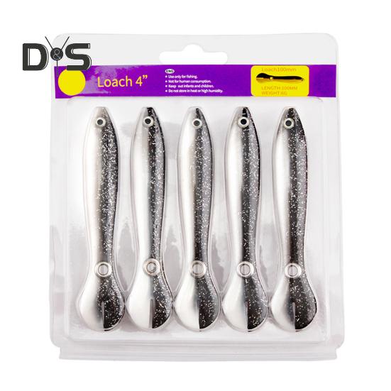 5 шт./набор 10 см/6 г мягкая приманка вьюн силиконовая бионическая вьюн с отверстием искусственная рыболовная приманка для соленой воды пресноводная форель судак змееголов