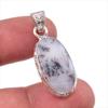Натуральный дендритовый опал, драгоценный камень, стерлинговое серебро 925 пробы, подарочная подвеска, 1,5 дюйма, V2a22