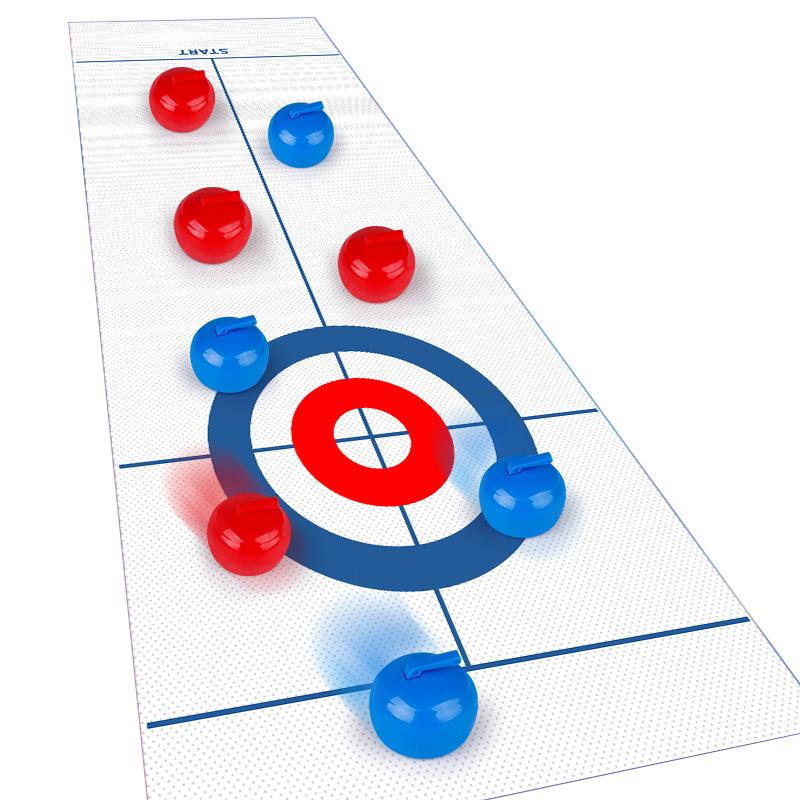 Children's Educational Indoor Curling Game - Interactive Tabletop Toy for Boys