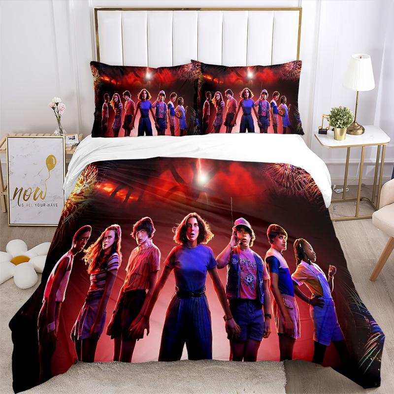 Teenage Summer Adventure Print 3Pcs Bedding Setduvet Cover With 2 Bedropillowcase Home Birthday Gift