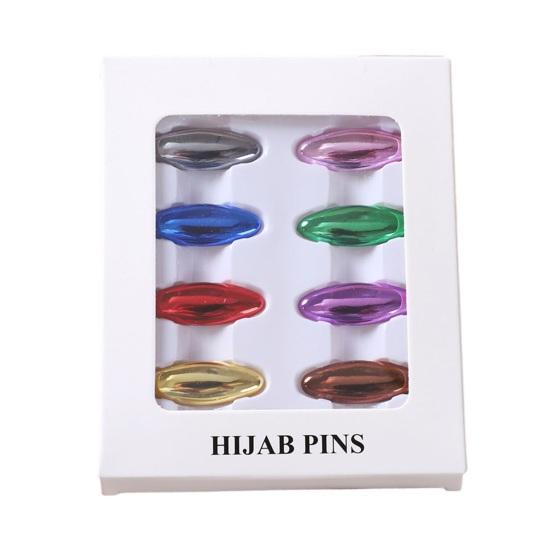 8 шт. прищепки, противоскользящие, легкие, защищающие от воздействия булавки для воротника, защитные булавки, инструмент для фиксации повязки на голову, фиксирующая булавка для шарфа, пластиковая брошь