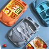 Cartoon Children's Tableware Set Detachable Kid's Lunch Plate Feeding Food Tray  Kindergarten