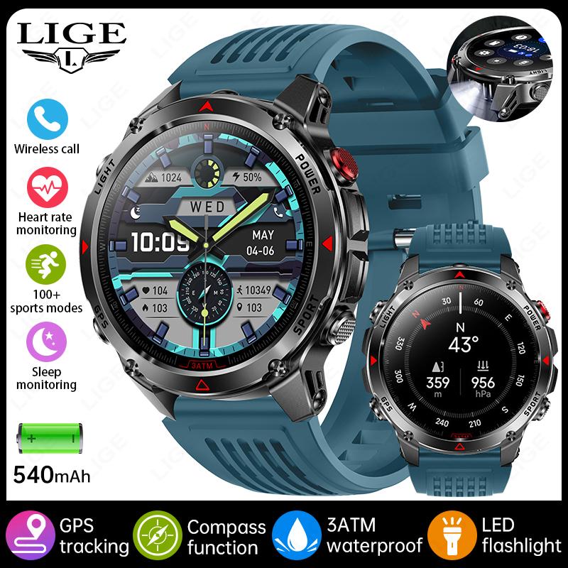 Новые Профессиональные Спортивные Умные Часы GPS Трек Outdoor RIDE Run Компас Высотомер 3ATM Фитнес Браслеты 540 мАч Часы