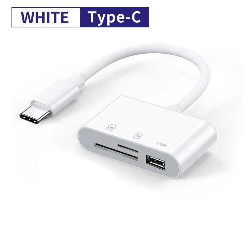 USB Type C Картридер для SD TF USB Подключение Умный Картридер Адаптер для Macbook Мобильного Телефона Samsung Huawei Samsung