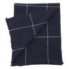 19 Andrea's 47 [Excellent Condition] 7708 SEAN Windowpane Cashmere Scarf 35X180 NAVYUsed