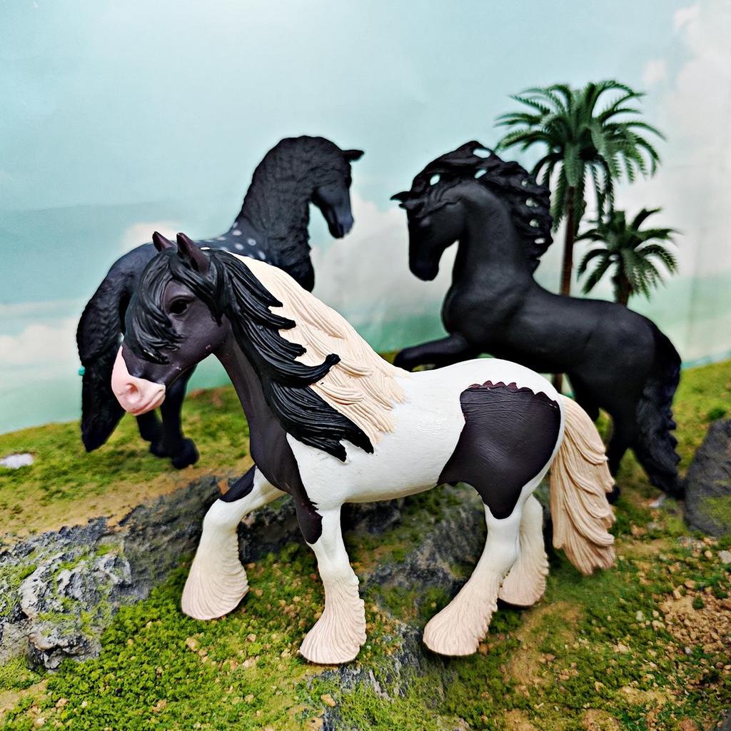 Prancing Andalusian Stallion Figurine: Children's Educational Horse Model