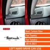 For Toyota Tundra 2014- Real Carbon Fiber Stickers Dashboard Air Vent Panel Cover Car Accessories Interior Decorative