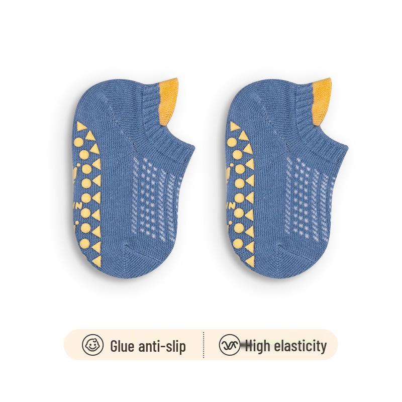 Нескользящие хлопковые носки для малышей, мальчиков и девочек - весна и осень