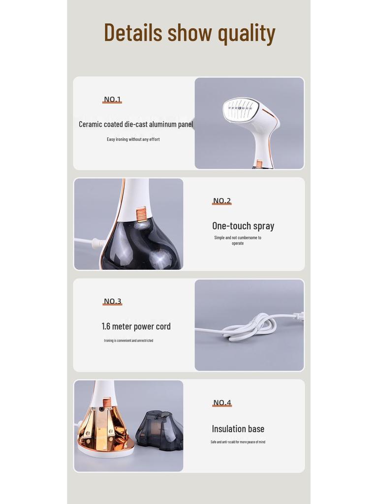 Portable Handheld Steam Iron for Home and Dorms