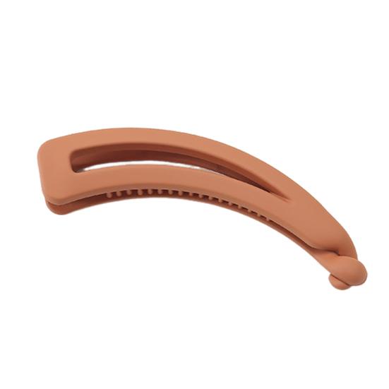 Women Horsetail Hair Claw Banana Shape Plastic Back Head Hair Clip Simple Elegant Hairpin Head Accessories