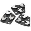3Pcs Trapezoid Diamond Grinder Concrete Grinding Shoes Cutting Tool Disk Set 16# Black