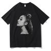 Футболка Ariana Grande Графический Принт Готическая Высокое Качество Футболка Короткий Рукав Хип-Хоп Футболка Женская Одежда Хлопок Повседневные Футболки