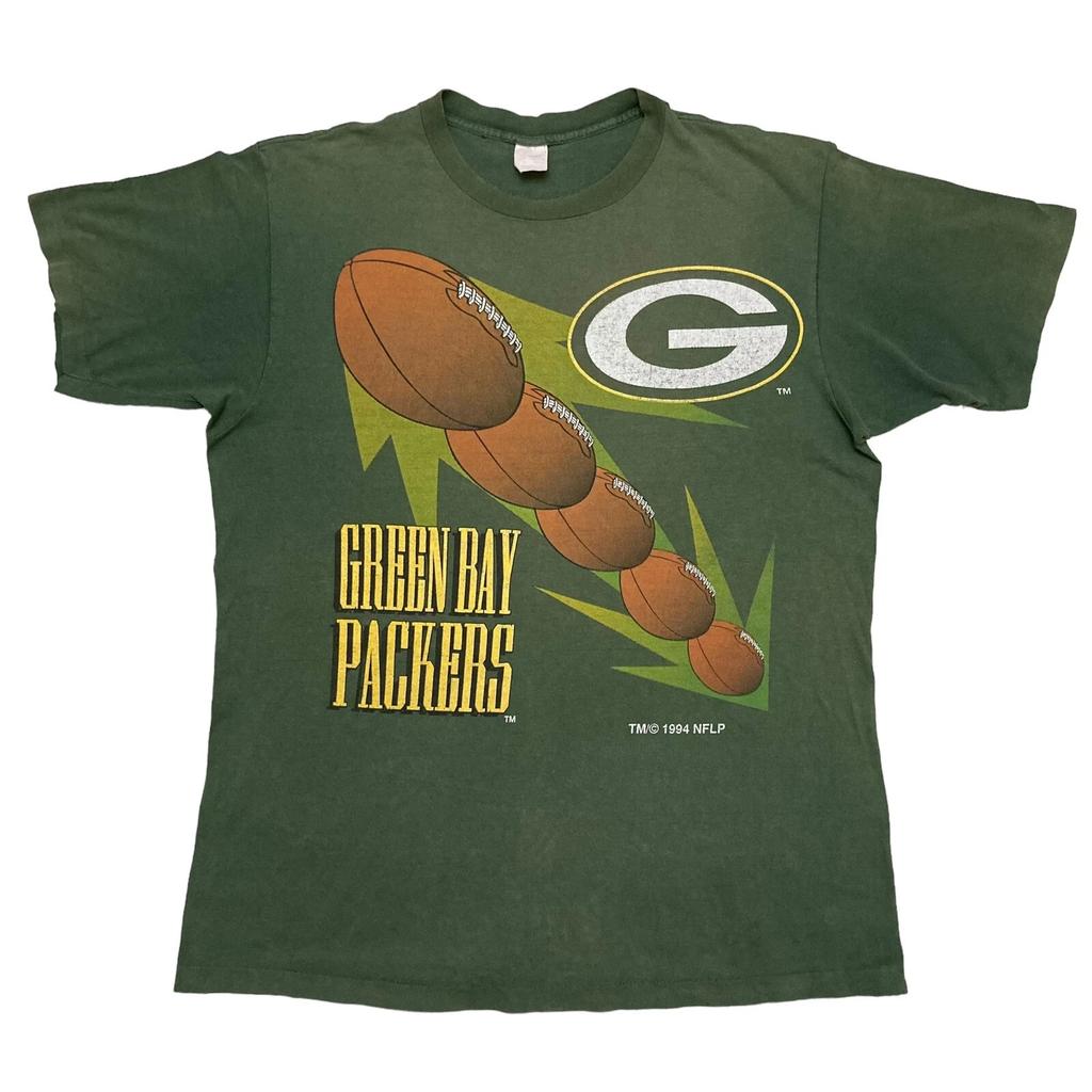 VTG Green Bay Packers Football 1994 2 Sided T-shirt XL Single Stitch Made in USA