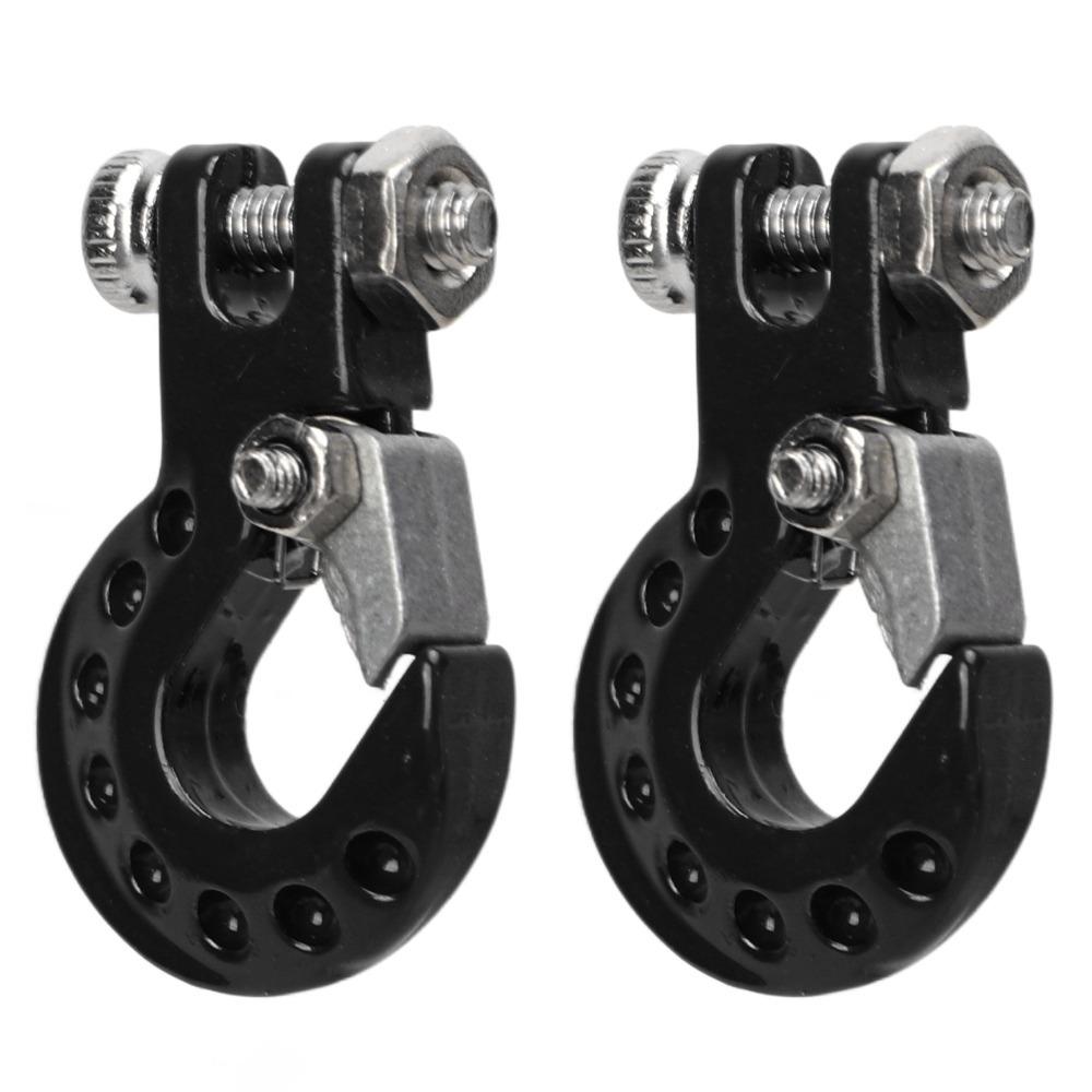 2Pcs RC Car Accessories Winch Trailer Hooks for SCX10/D90/D110/TF2/TRX4/Tamiya CC01 Climbing Car