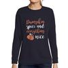 Femme Imprime Graphique Sweat-shirt Pumpkin Spice And Everything Nice Halloween Drole