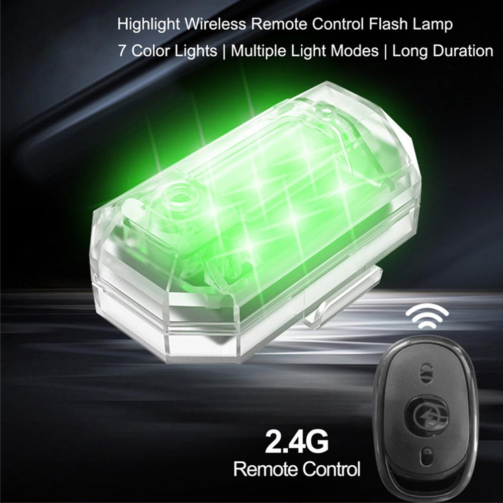 7 Colors USB Rechargeable High Brightness Wireless LED Strobe Lights with Remote