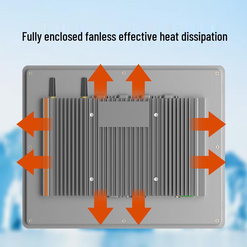 YOUFAN Fully Enclosed Industrial Touch Panel PC CN plug (adapter included)