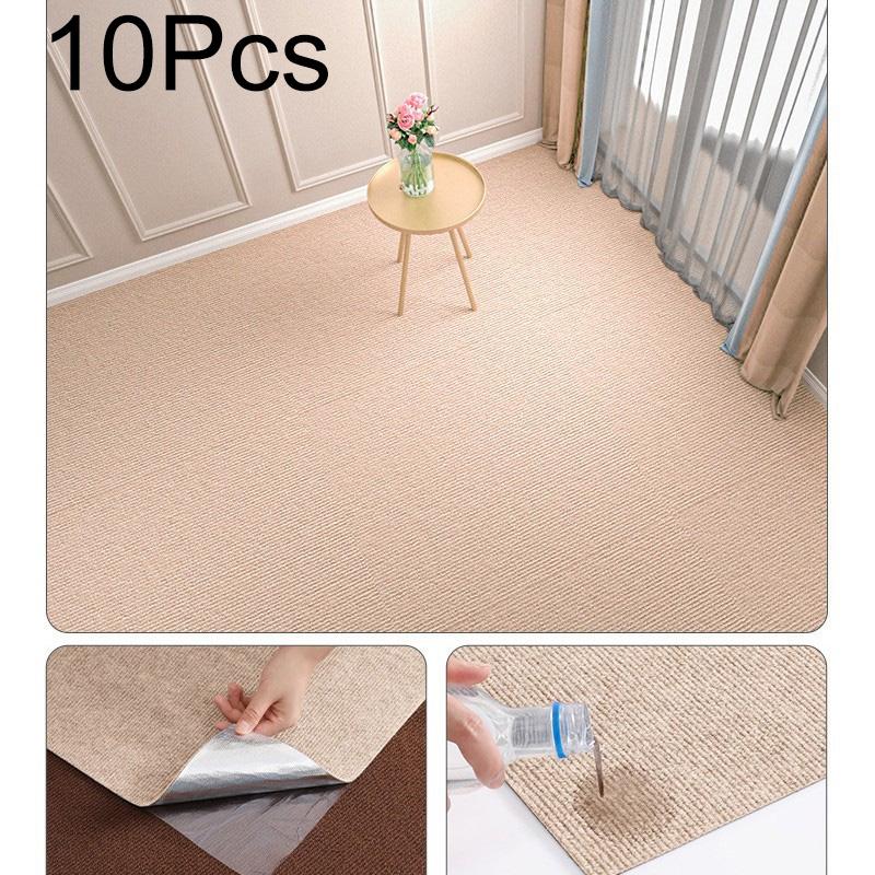 10 шт. Квадратные коврики 30×30 см Самоклеящиеся коврики Минималистичная ковровая плитка Сделай сам Устойчивые к царапинам для домашних животных Домашний декор
