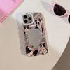 Fun Little Black Cat Suitable for IPhone 15 Mobile Phone Case Apple 13 Electroplated Silver 14 Promax Mirror 16 Hard Shell 11