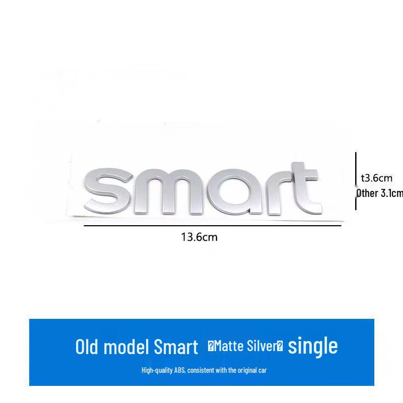 Совместимо с передними и задними эмблемами Mercedes Smart, буквенными наклейками 'Smart Little Elf', декалями для модифицированных номерных знаков автомобиля